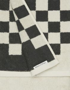 Marc O'Polo Checker Antraciet Handdoek 70 x 140 cm