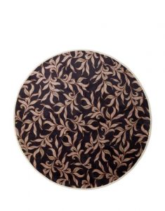 ESSENZA Juliette Almost black Rond klein vloerkleed 90 cm