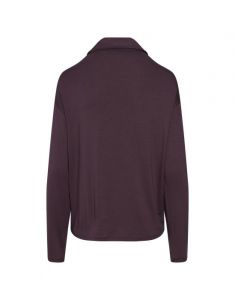 ESSENZA Kae Uni Plum wine Top lange mouw M