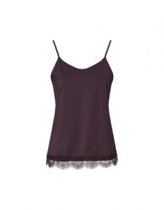 ESSENZA Luna Uni Plum wine Top mouwloos M