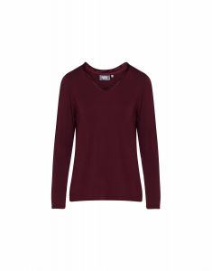 ESSENZA Luyza Uni Bordeauxrood Top lange mouw XS