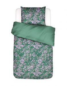 ESSENZA Yfke Easy green Dekbedovertrekset 140 x 220 cm