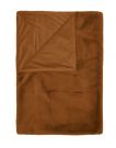 ESSENZA Furry Leather Brown Plaid 150 x 200 cm